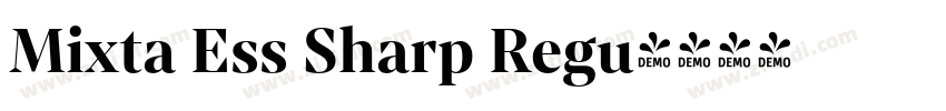 Mixta Ess Sharp Regu字体转换